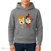 Fries And Ketchup Couple Kids Hoodie thumb 4
