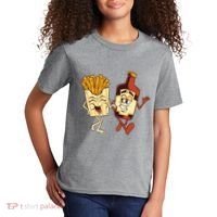 Fries And Ketchup Couple Kids T-Shirt thumb 2