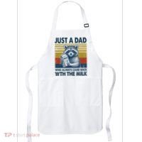 Funny Raccoon Just A Dad Who Always Came Back With The Milk Apron thumb 0
