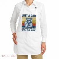 Funny Raccoon Just A Dad Who Always Came Back With The Milk Apron thumb 2