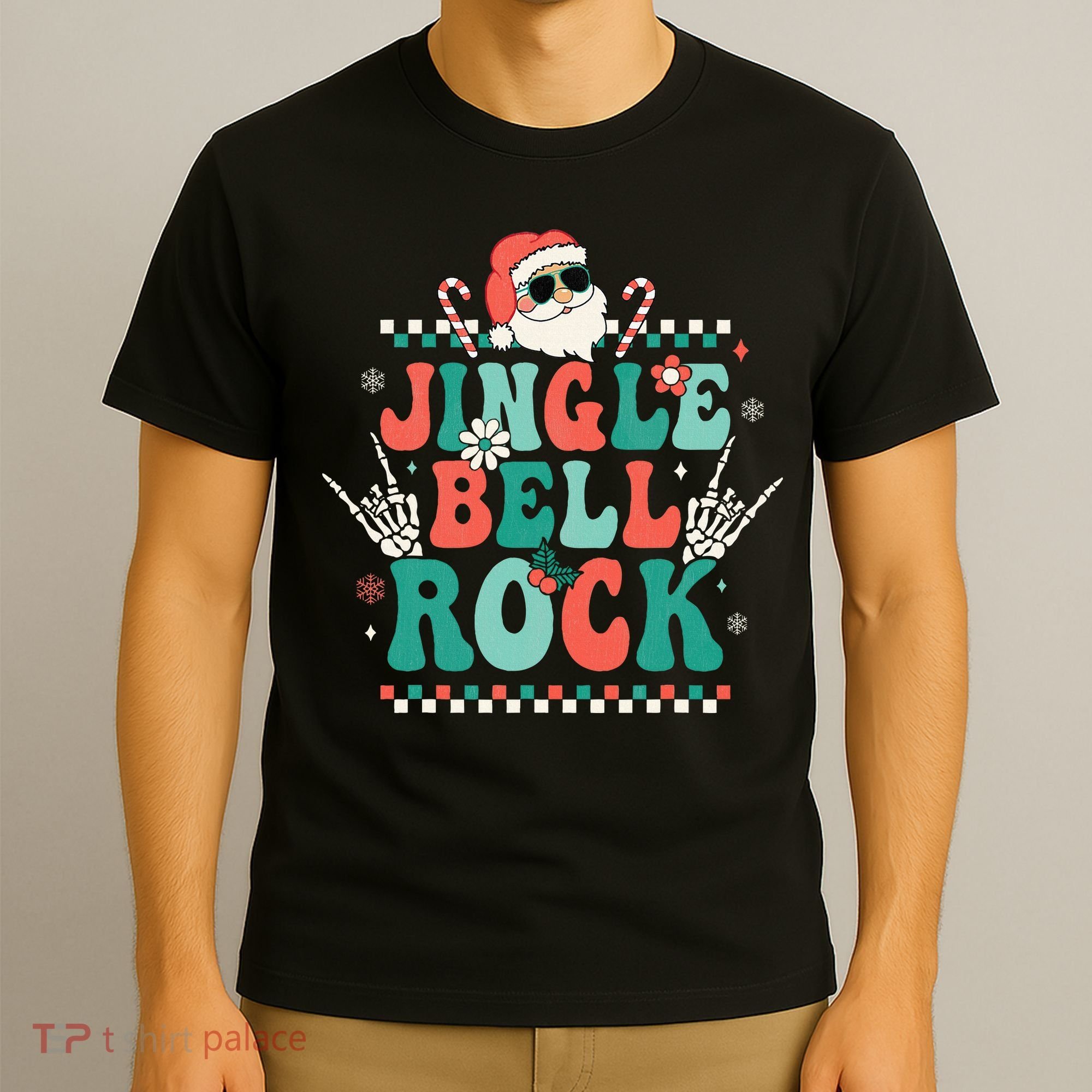 Festive Retro Jingle Bell Christmas Costume T-Shirt