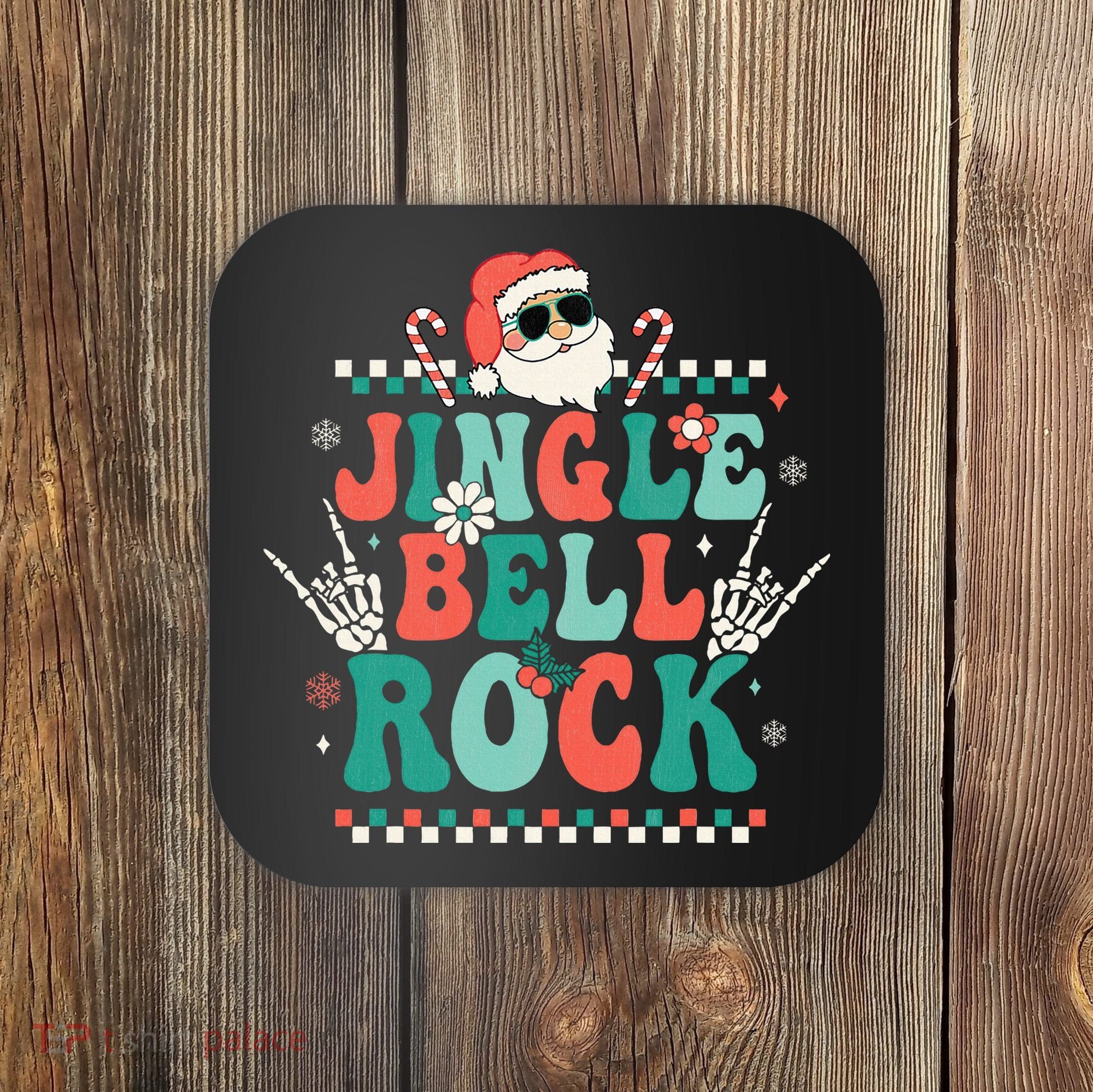 Festive Retro Jingle Bell Christmas Costume Coaster