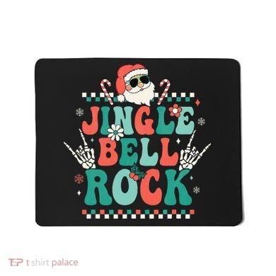 Festive Retro Jingle Bell Christmas Costume Mousepad