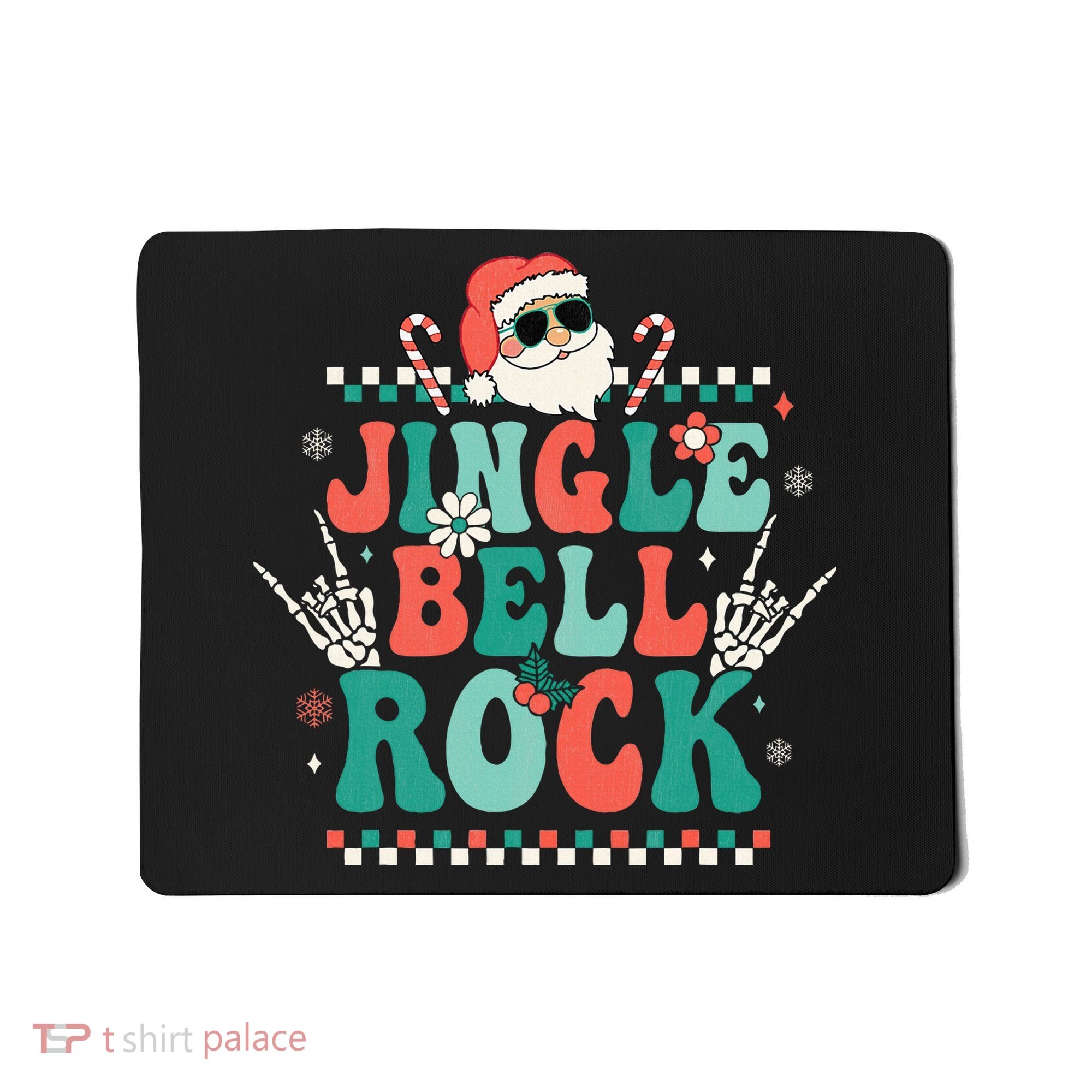 Festive Retro Jingle Bell Christmas Costume Mousepad