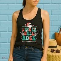 Festive Retro Jingle Bell Christmas Costume Women's Tank Top thumb 2