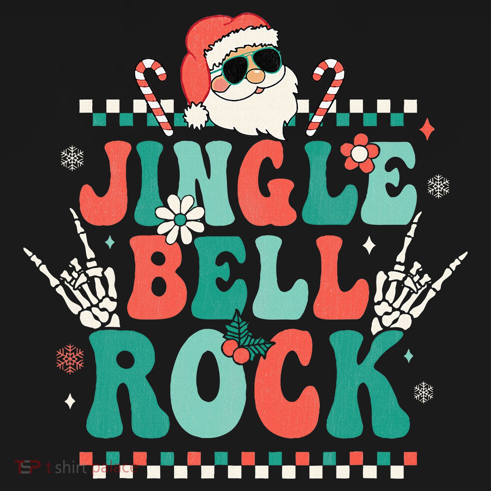 Festive Retro Jingle Bell Christmas Costume Women's Tank Top
