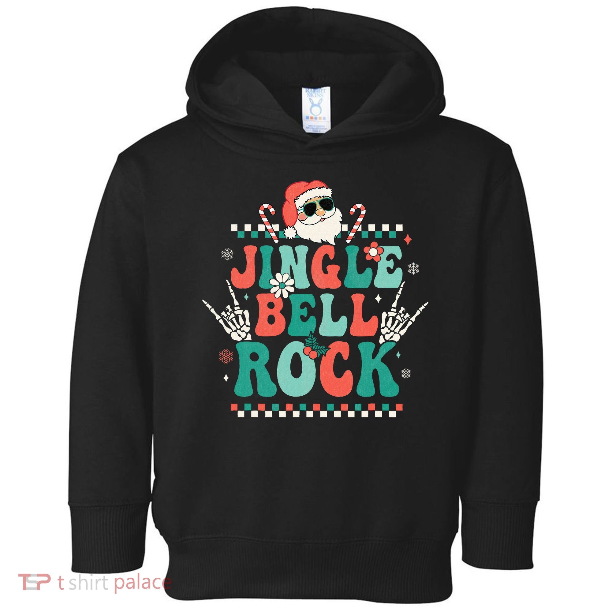 Festive Retro Jingle Bell Christmas Costume Toddler Hoodie