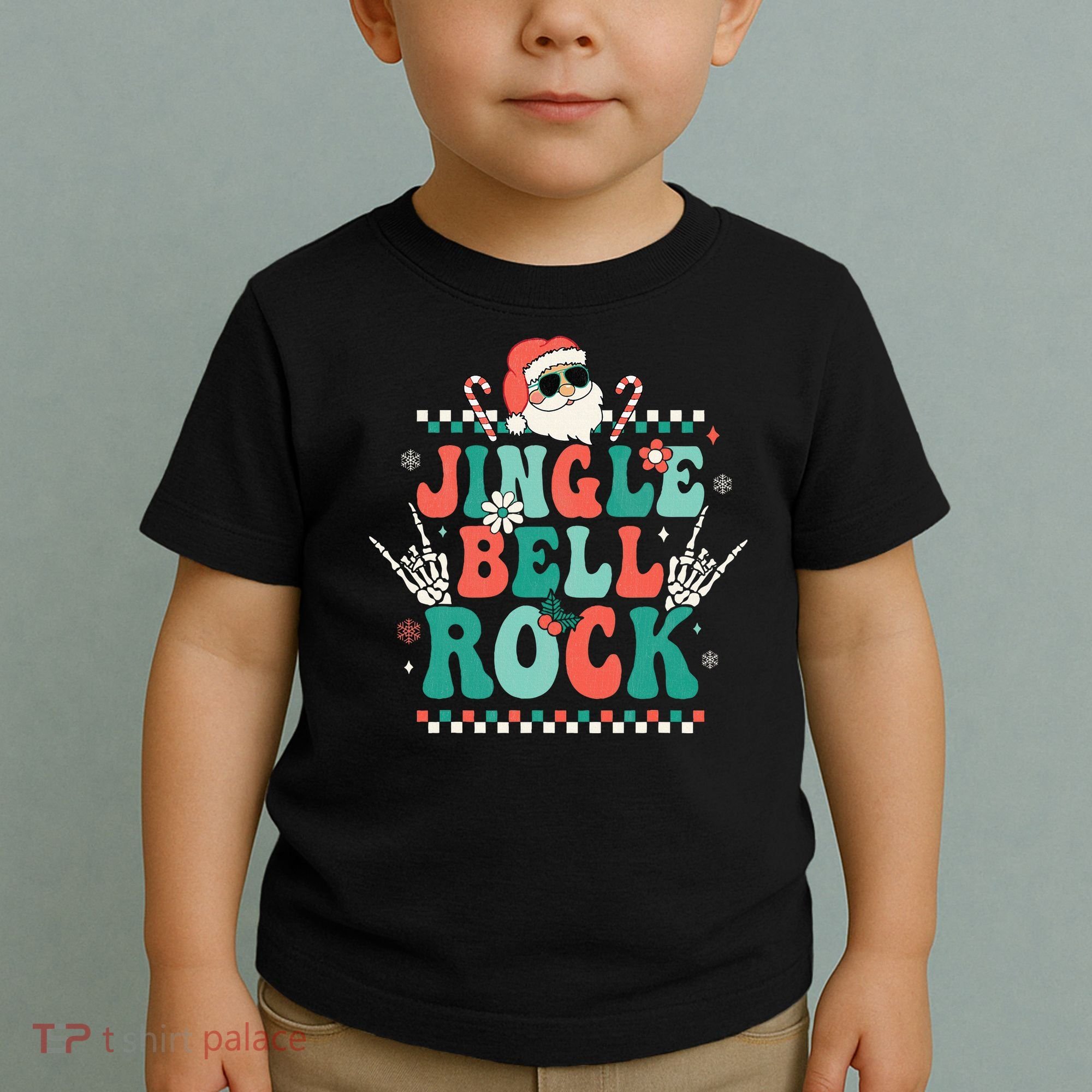 Festive Retro Jingle Bell Christmas Costume Toddler T-Shirt