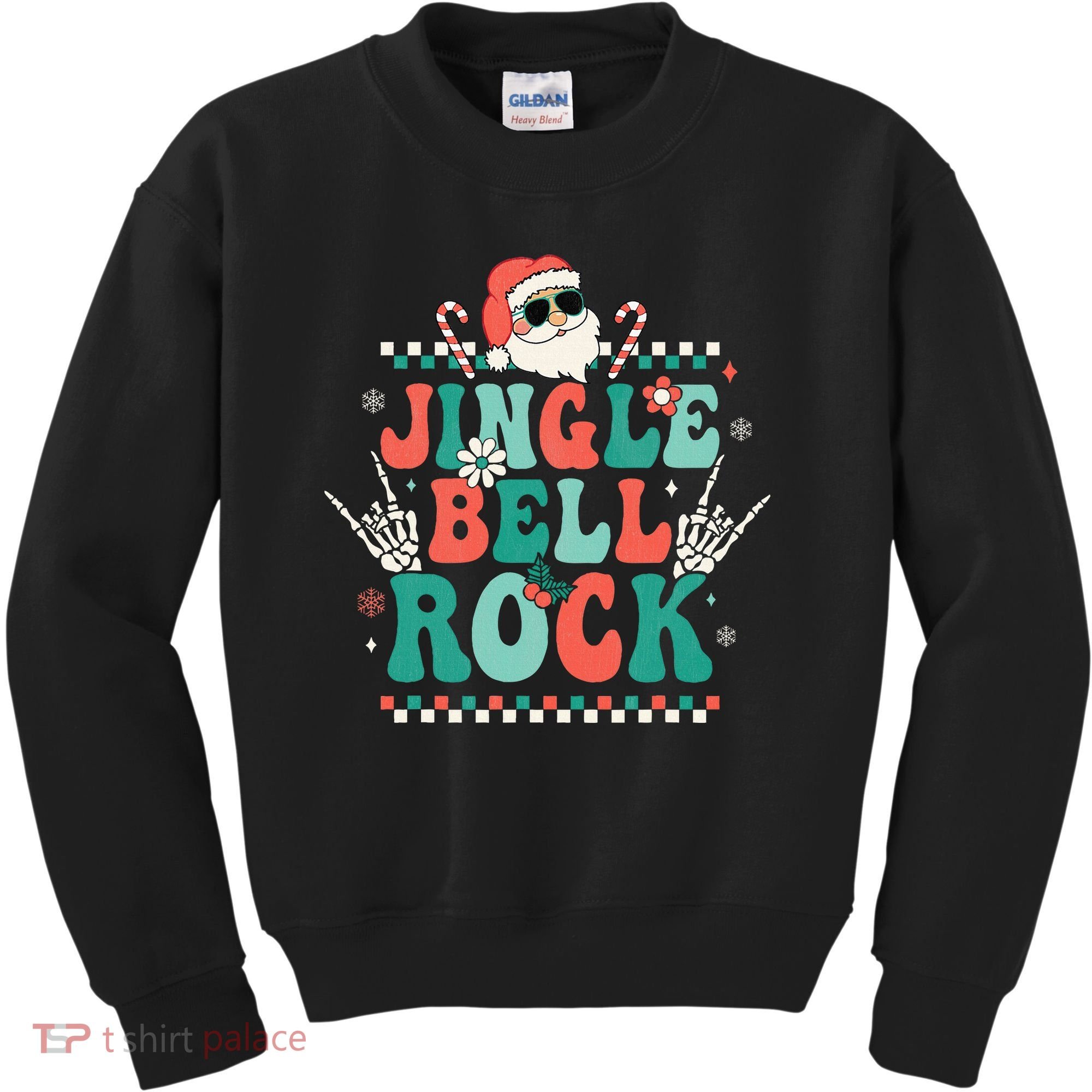 Festive Retro Jingle Bell Christmas Costume Kids Sweatshirt