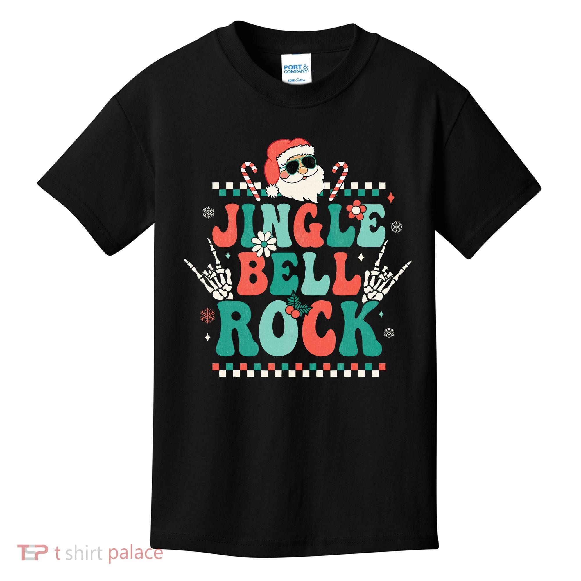 Festive Retro Jingle Bell Christmas Costume Kids T-Shirt