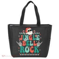 Festive Retro Jingle Bell Christmas Costume Tote Bag thumb 0
