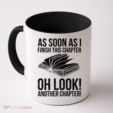 Funny Reading Just One More Chapter Book Lover Design Gift Coffee Mug