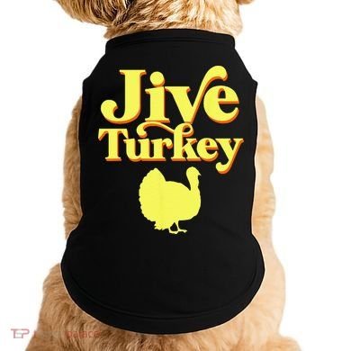 Funny Retro Jive Thanksgiving Turkey Doggie Tank