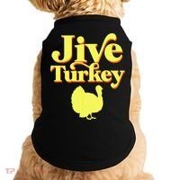 Funny Retro Jive Thanksgiving Turkey Doggie Tank thumb 0