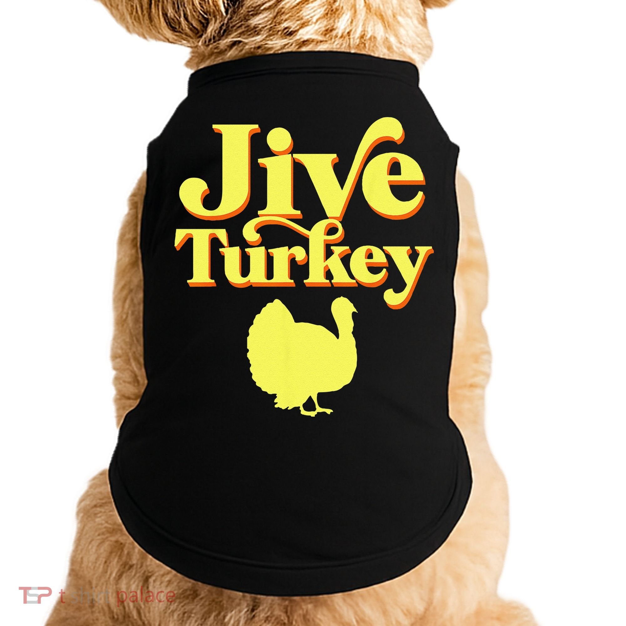 Funny Retro Jive Thanksgiving Turkey Doggie Tank