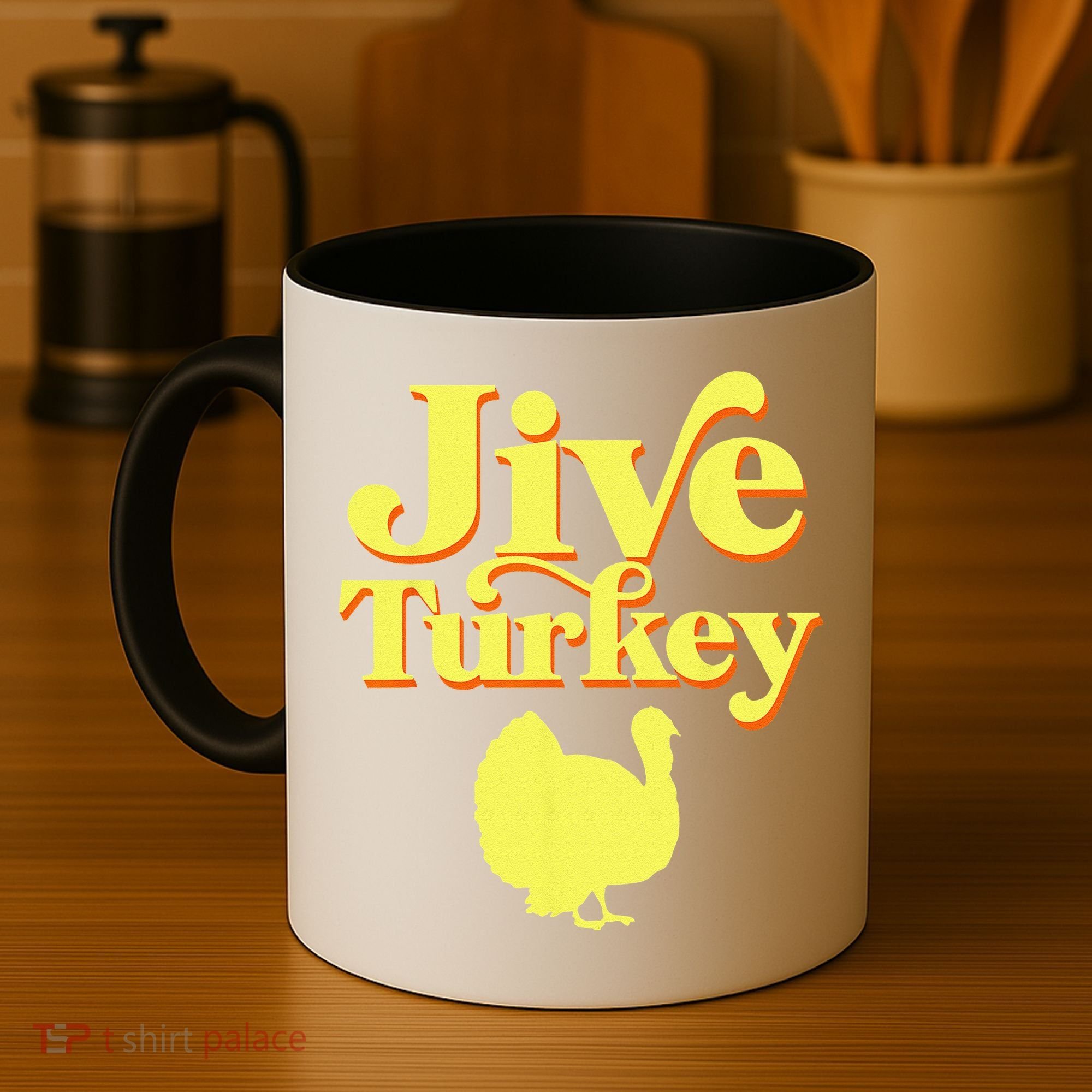 Funny Retro Jive Thanksgiving Turkey Coffee Mug