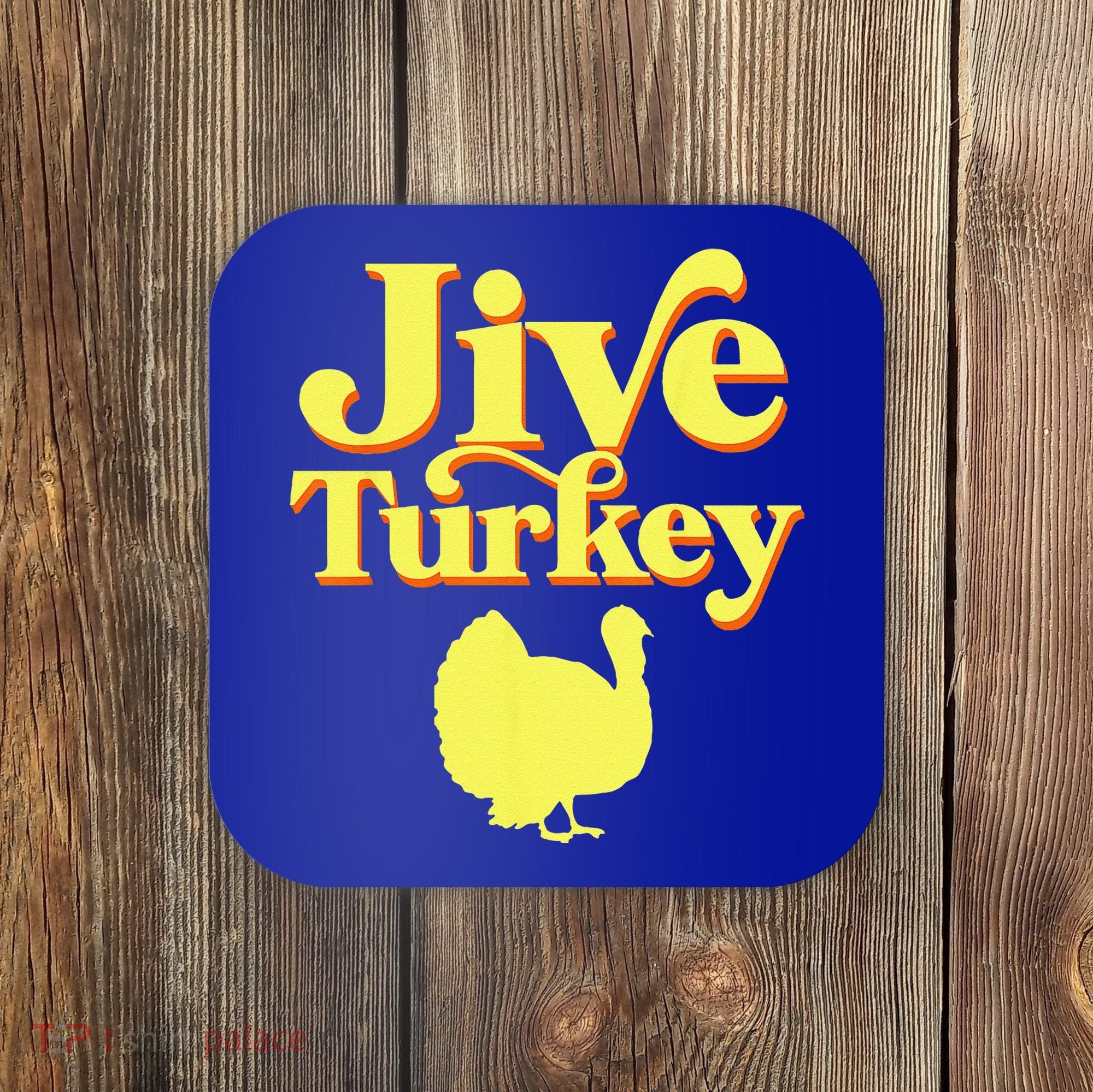 Funny Retro Jive Thanksgiving Turkey Coaster