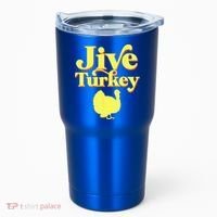 Funny Retro Jive Thanksgiving Turkey Tumbler thumb 0