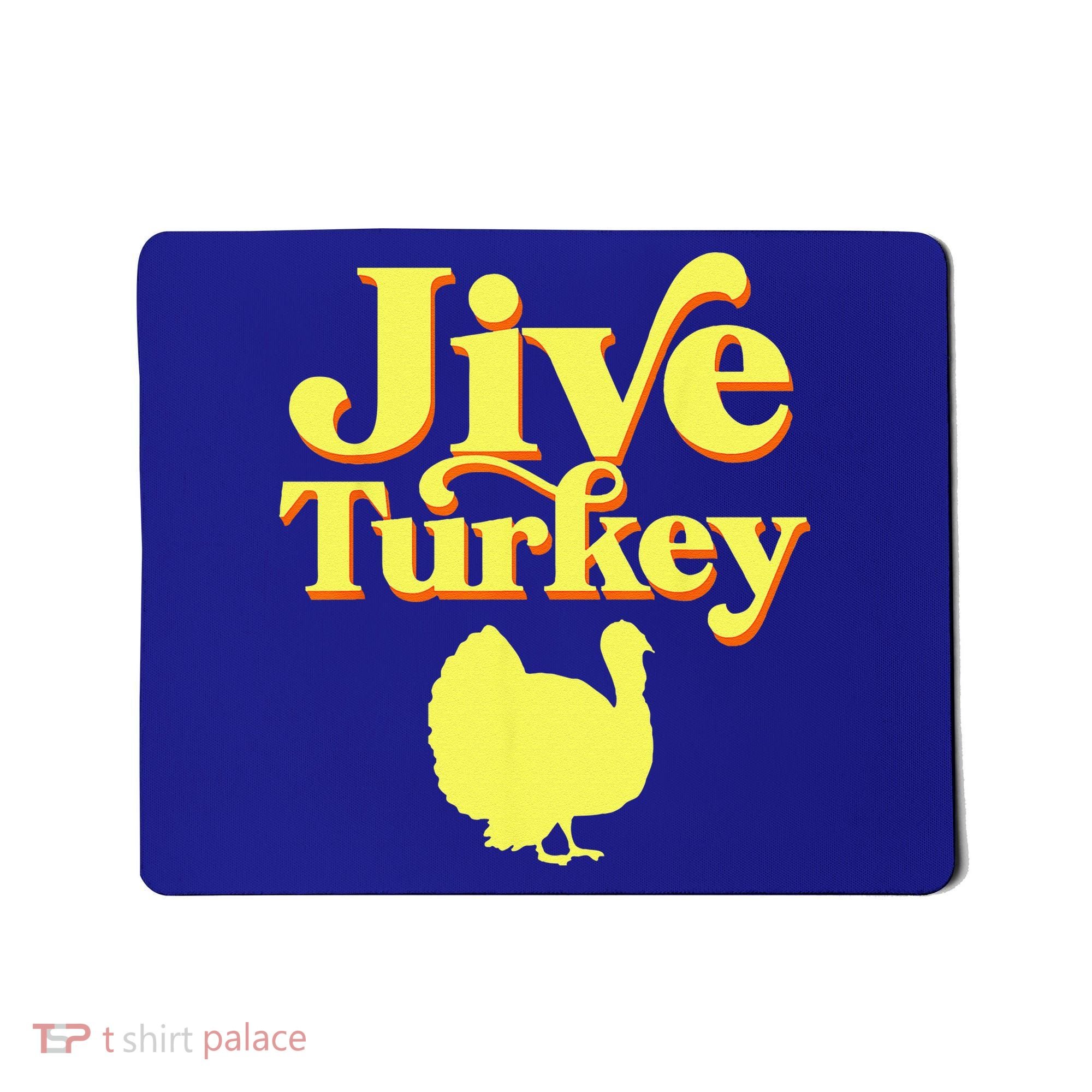 Funny Retro Jive Thanksgiving Turkey Mousepad