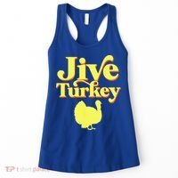 Funny Retro Jive Thanksgiving Turkey Women's Tank Top thumb 0