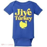 Funny Retro Jive Thanksgiving Turkey Baby Bodysuit thumb 0
