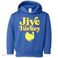 Funny Retro Jive Thanksgiving Turkey Toddler Hoodie thumb 0