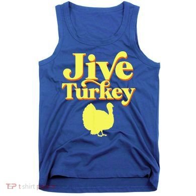 Funny Retro Jive Thanksgiving Turkey Tank Top