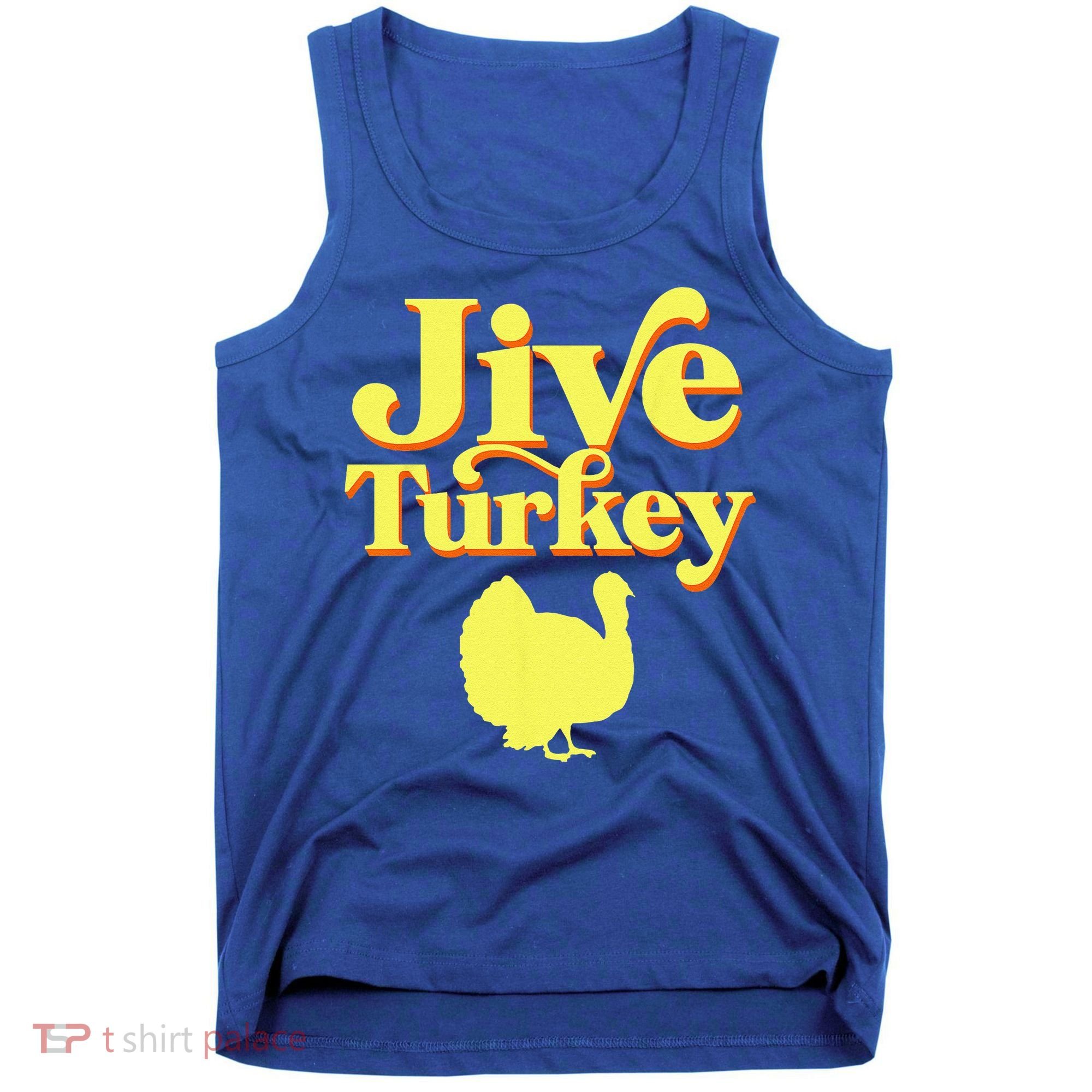 Funny Retro Jive Thanksgiving Turkey Tank Top