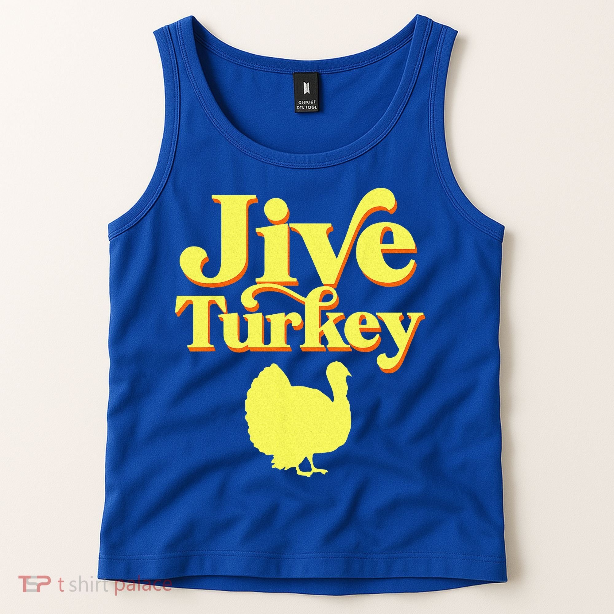 Funny Retro Jive Thanksgiving Turkey Tank Top