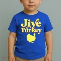 Funny Retro Jive Thanksgiving Turkey Toddler T-Shirt thumb 2