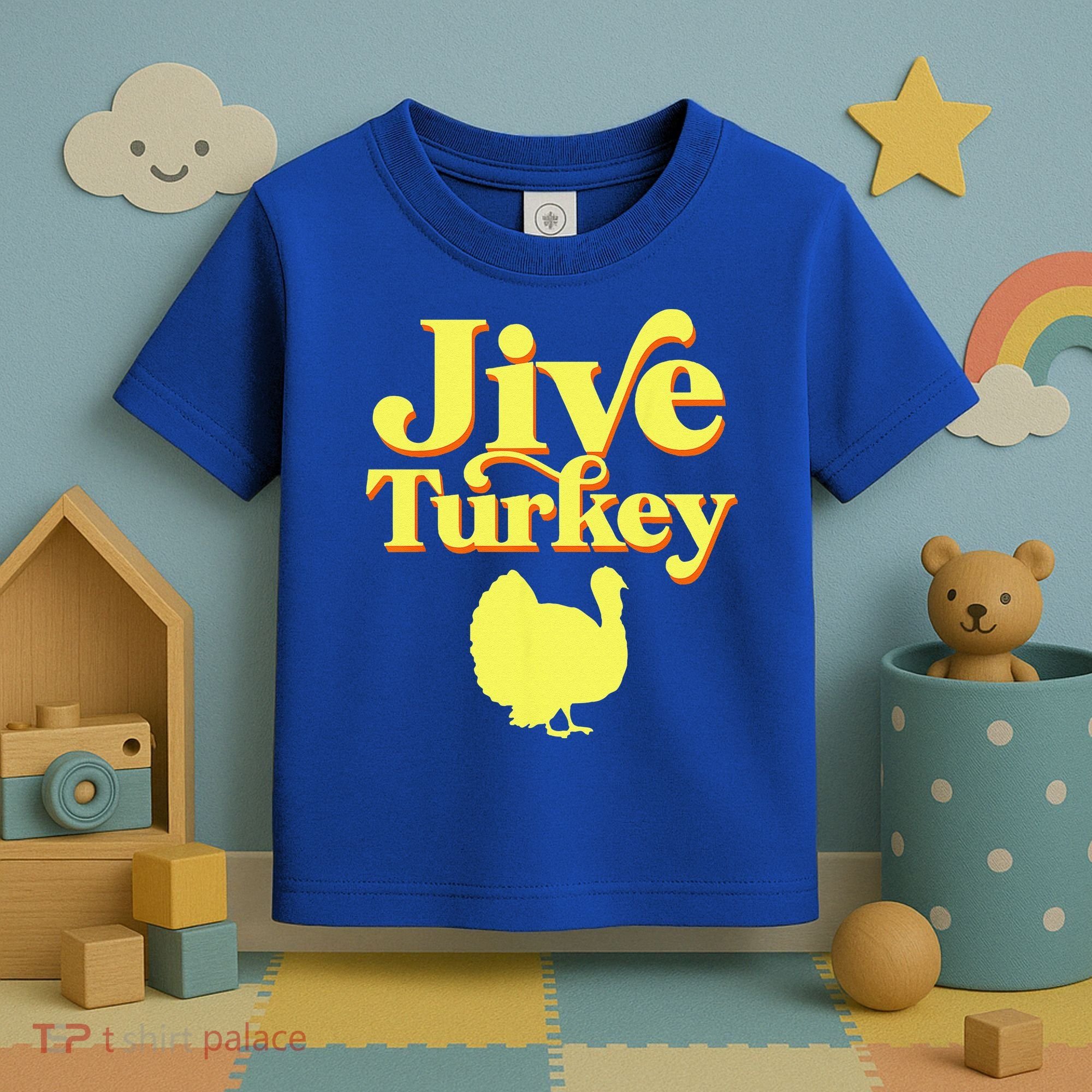 Funny Retro Jive Thanksgiving Turkey Toddler T-Shirt