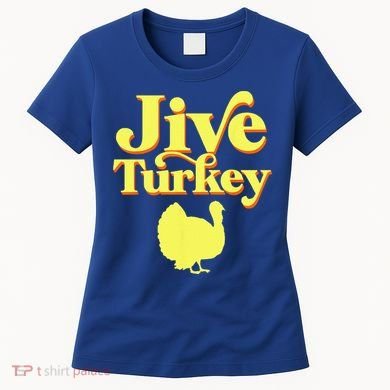Funny Retro Jive Thanksgiving Turkey Women's T-Shirt
