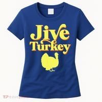 Funny Retro Jive Thanksgiving Turkey Women's T-Shirt thumb 0