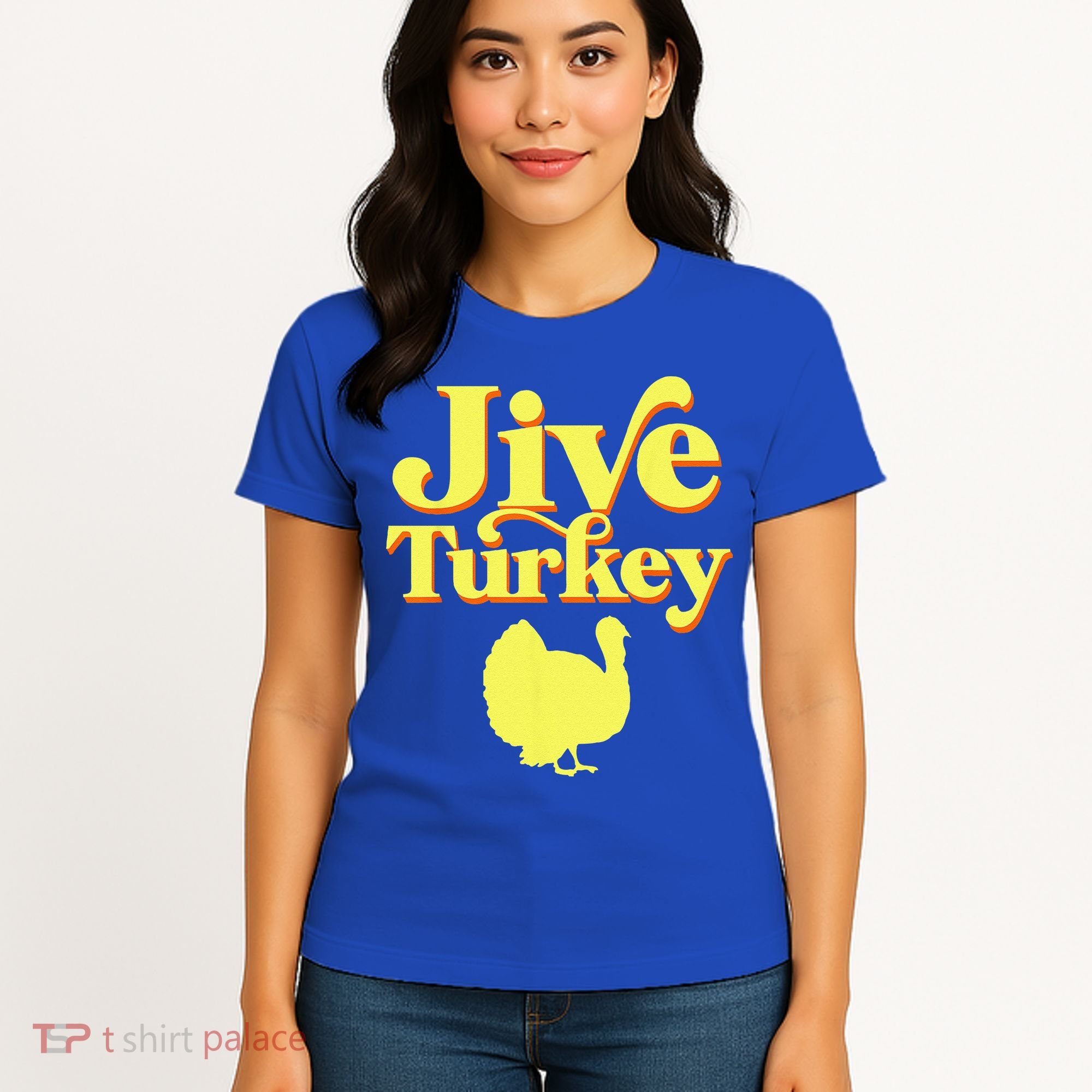 Funny Retro Jive Thanksgiving Turkey Women's T-Shirt