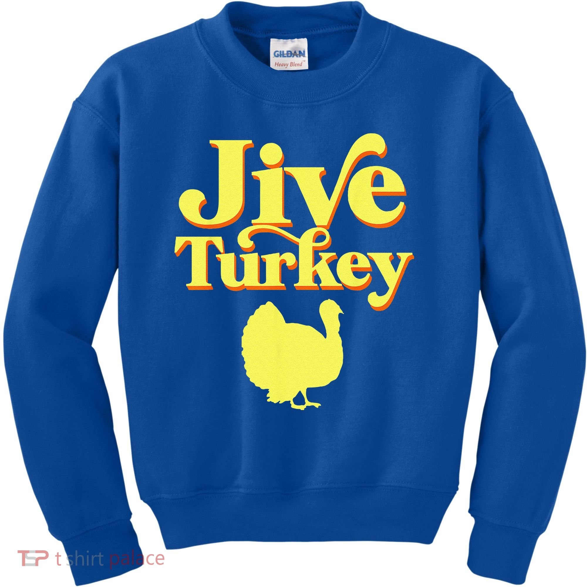 Funny Retro Jive Thanksgiving Turkey Kids Sweatshirt