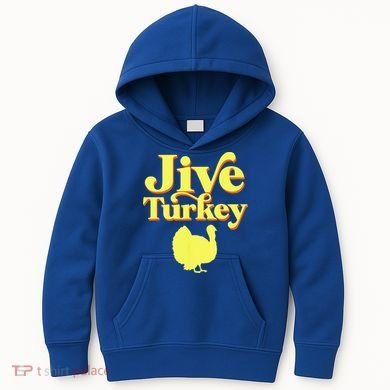 Funny Retro Jive Thanksgiving Turkey Kids Hoodie