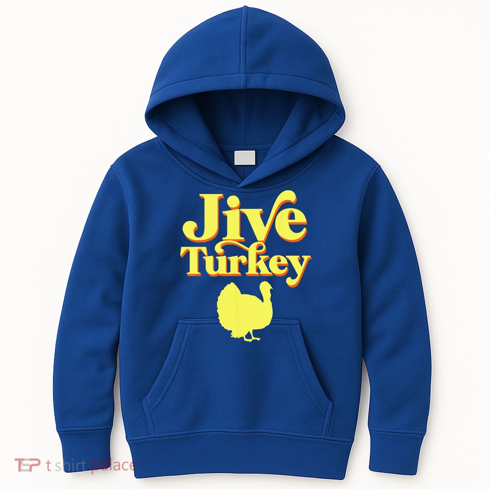 Funny Retro Jive Thanksgiving Turkey Kids Hoodie