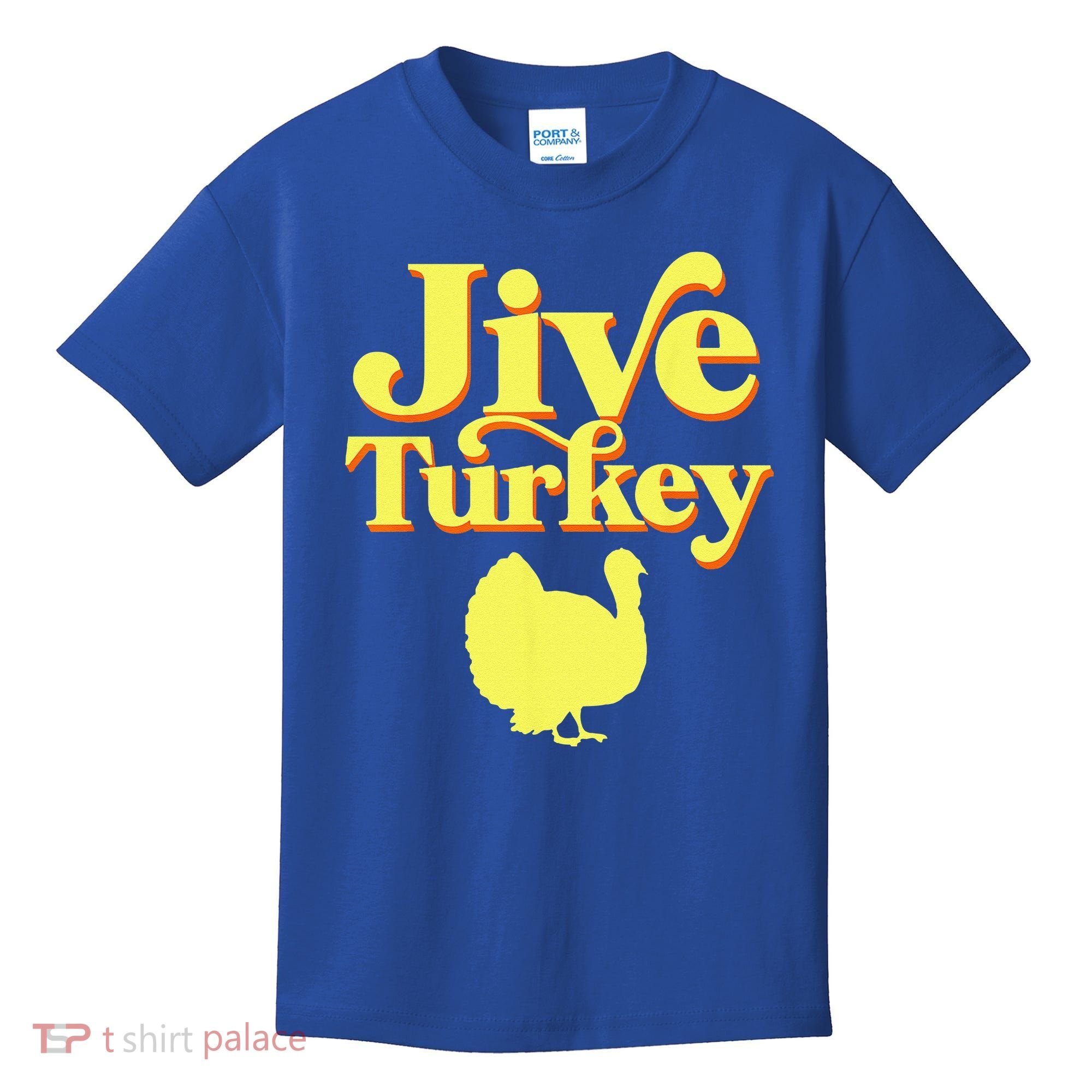 Funny Retro Jive Thanksgiving Turkey Kids T-Shirt