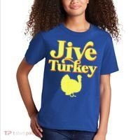 Funny Retro Jive Thanksgiving Turkey Kids T-Shirt thumb 2