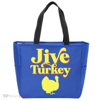 Funny Retro Jive Thanksgiving Turkey Tote Bag