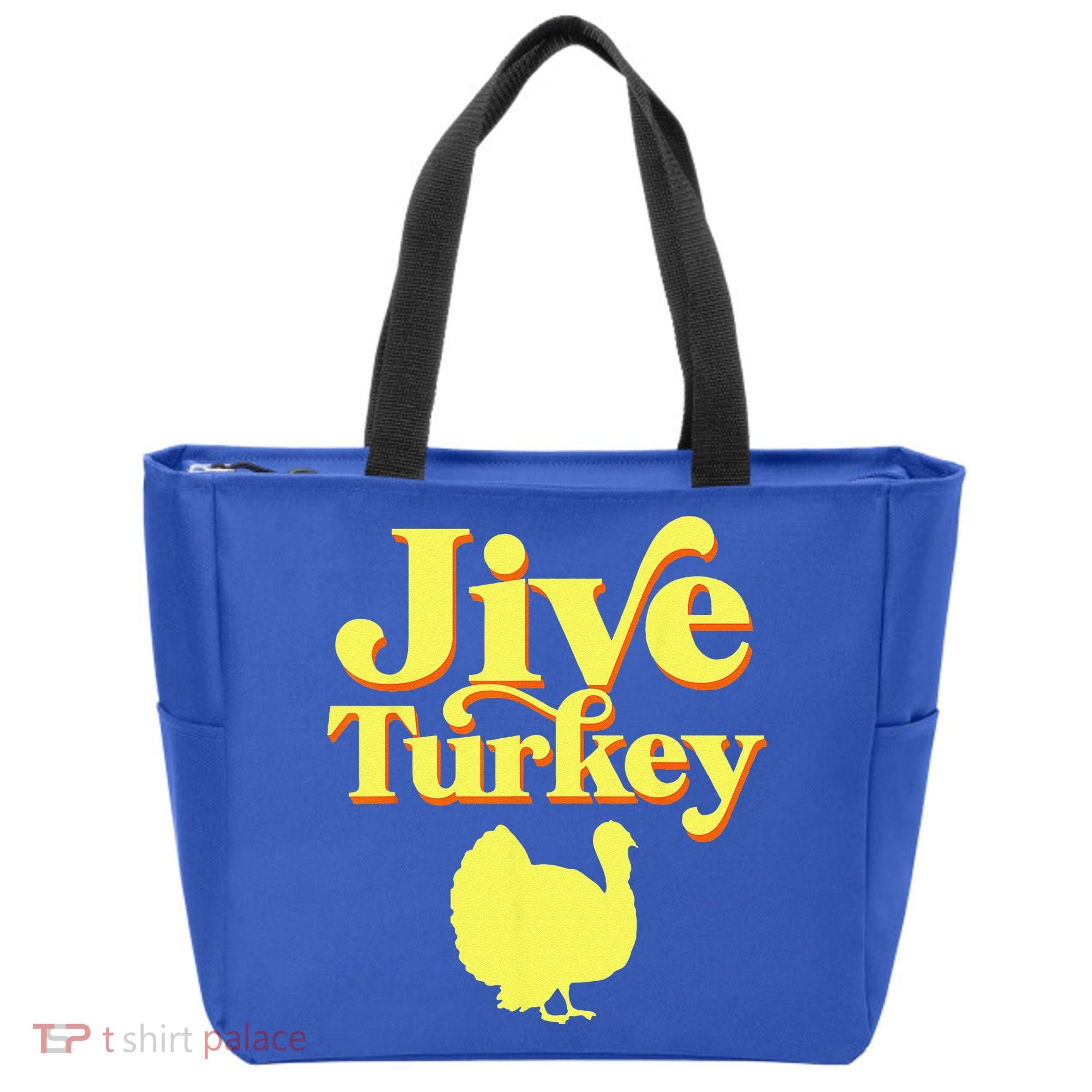 Funny Retro Jive Thanksgiving Turkey Tote Bag