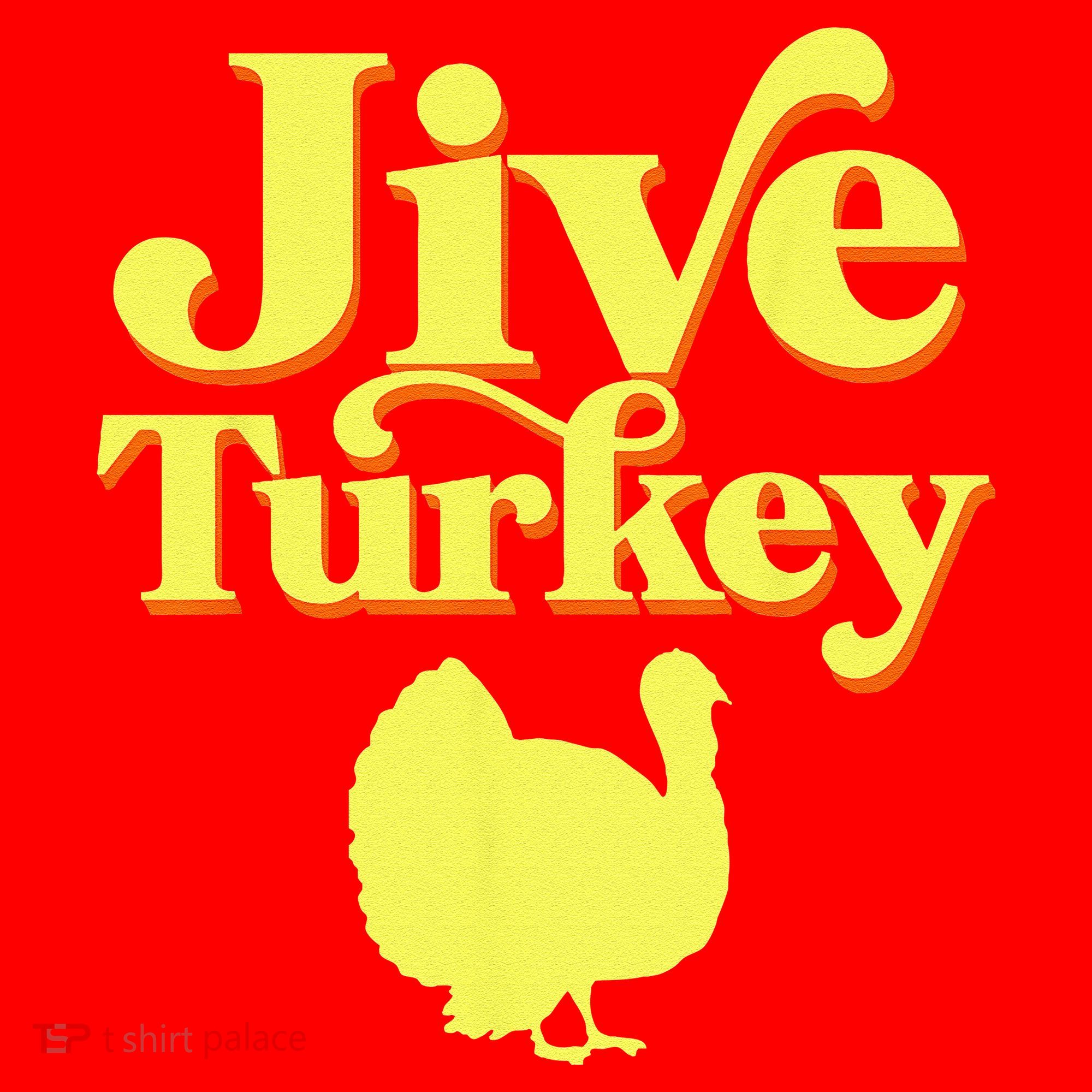 Funny Retro Jive Thanksgiving Turkey Santa Hat