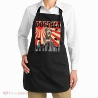 Funny Retro Japanese Dogzilla Irish Wolfhound Apron thumb 2
