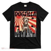 Funny Retro Japanese Dogzilla Irish Wolfhound T-Shirt thumb 0