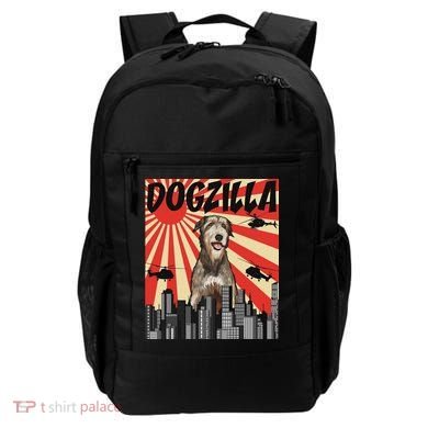 Funny Retro Japanese Dogzilla Irish Wolfhound Backpack