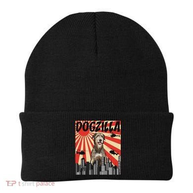 Funny Retro Japanese Dogzilla Irish Wolfhound Beanie
