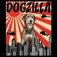 Funny Retro Japanese Dogzilla Irish Wolfhound Women's Hoodie thumb 2