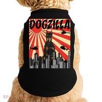 Funny Retro Japanese Dogzilla Doberman Pinscher Doggie Tank thumb 0