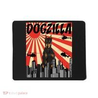 Funny Retro Japanese Dogzilla Doberman Pinscher Mousepad thumb 0