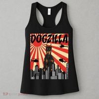 Funny Retro Japanese Dogzilla Doberman Pinscher Women's Tank Top thumb 3